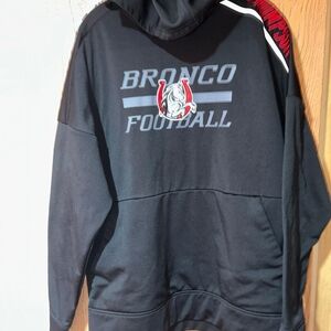 Bronco Football Black Men's Hoodie